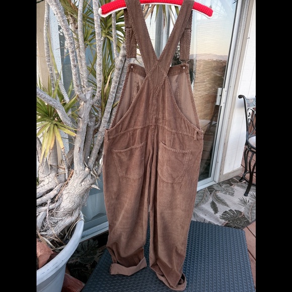 Free People Womens We The Free Ziggy Cord Overalls Size L - Picture 9 of 12